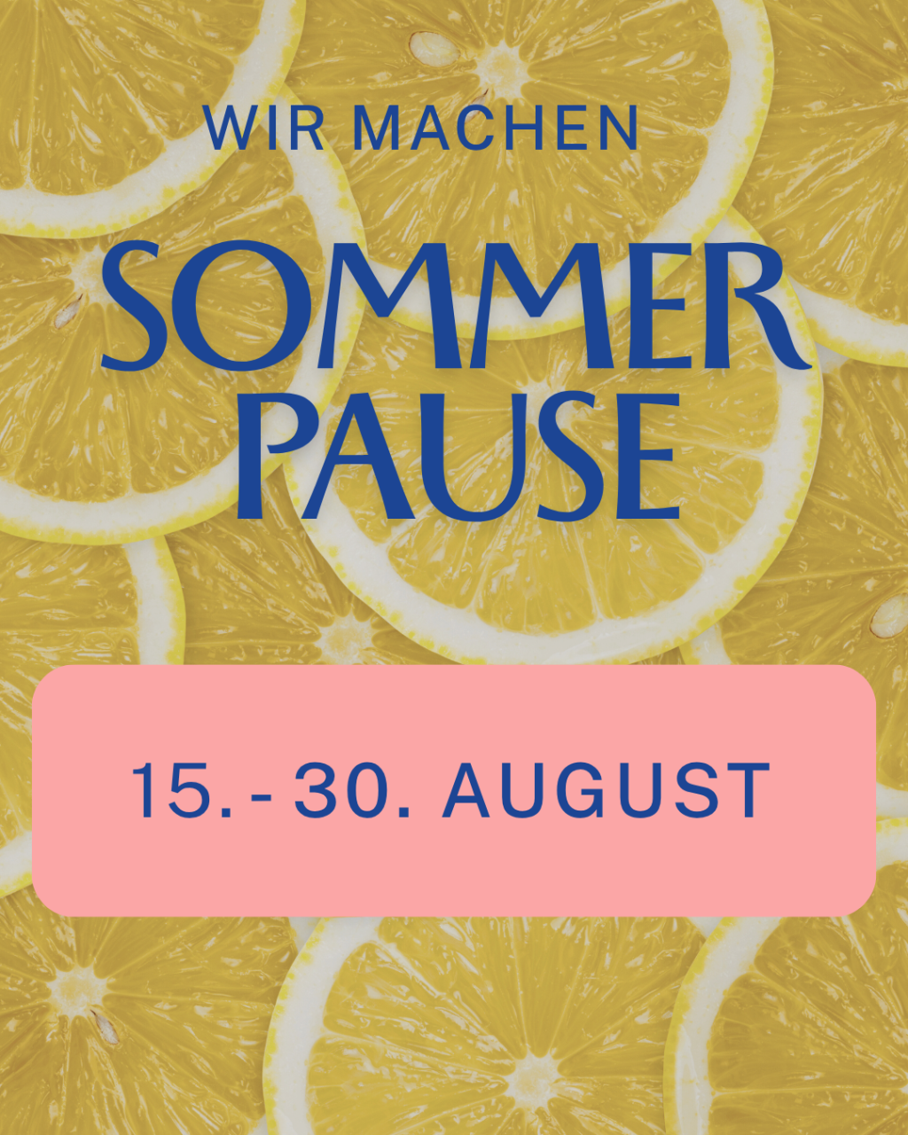 Sommerpause 