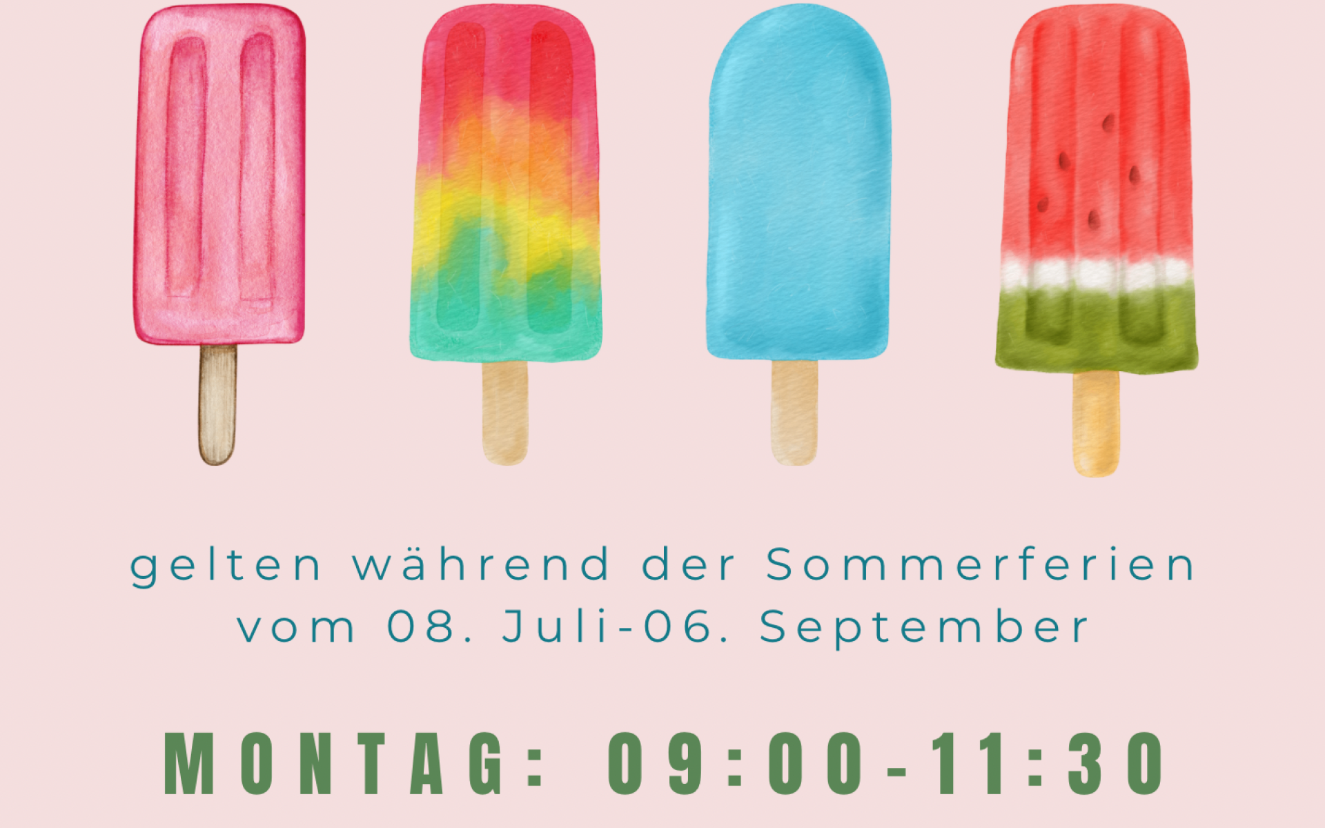 Sommeröffnungszeiten 